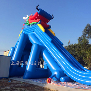 充气水上乐园组合龙头滑梯户外儿童成人大型泳池彩虹滑梯小象滑梯