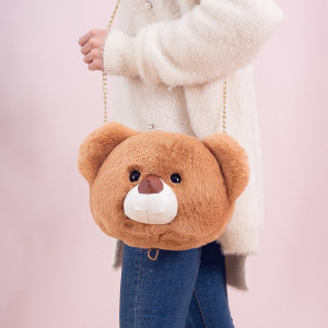 泰迪熊包包女图片