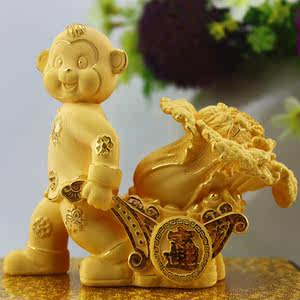 绒沙金金猴招图片