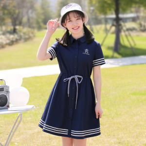 纯棉连身裙夏女图片