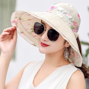 大帽檐帽子女可折叠图片