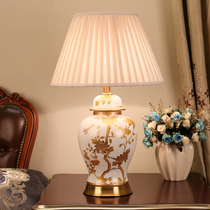 新中式台灯陶瓷客厅大号图片