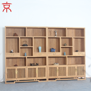 茶叶展示柜实木图片