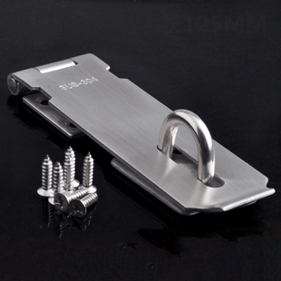 segmoo加厚304不锈钢插销门扣门栓箱扣搭扣防盗安全锁扣木门挂锁