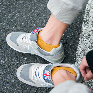 秋季新品男袜糖果色针织短筒袜子细毛线双针船袜男隐形袜简约休闲