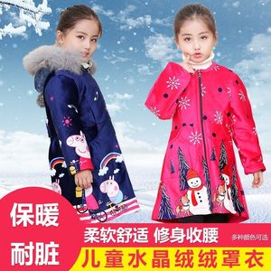 冬天时尚耐脏小女孩可爱宝宝外套罩儿童拉链正