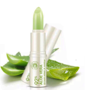 泊泉雅芦荟补水润唇膏修护 span class=h>持久 /span>保湿无色防冻防