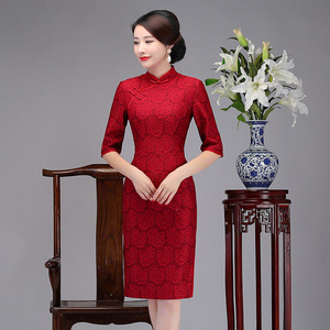 【蕾丝改良旗袍裙图片】蕾丝改良旗袍裙图片大全_好便宜网