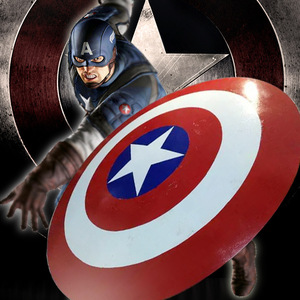 美国队长 span class=h>盾牌 /span>酒吧全金属道具模型超人惩罚者 