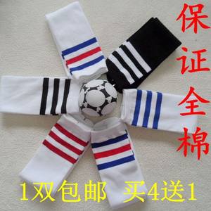 纯棉儿童足球袜 小学生无跟条纹舞蹈袜子长筒