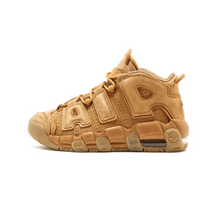 nike air more uptempo se gs 小麦色皮蓬大air篮球鞋 922845 200