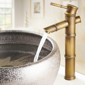 仿古洗手盆水龙头冷热图片