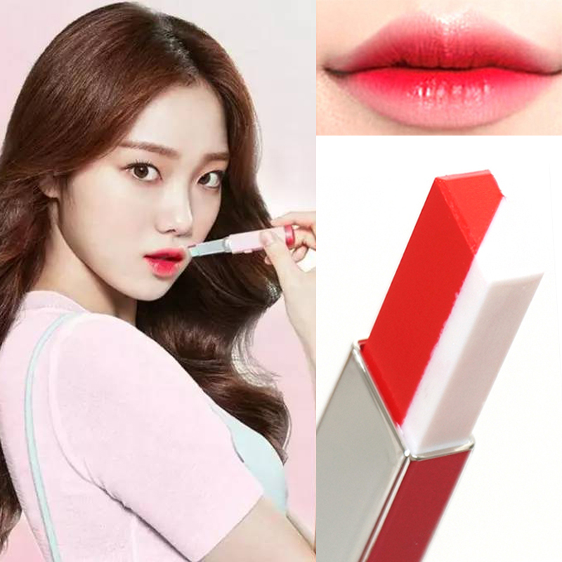 举重妖精金福珠李圣经同款双色口红持久不脱色咬唇妆滋润渐变唇膏