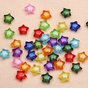 五角星diy手工串珠儿童益智手链项链幼儿园亚克力 span class=h>珠子 