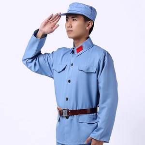 成人紅軍演出服八路軍服裝紅衛兵解放抗戰軍裝舞蹈表演紅歌合唱