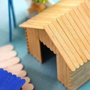 雪糕棒冰棒棍手工diy制作材料木棍 别墅小房子