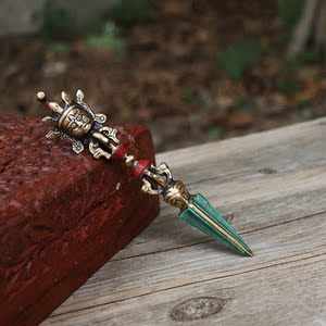 尼泊尔手工佛具马头明王金刚杵纯铜五股降魔杵密西藏宗 span class=h>