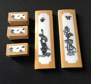 鸟笼配件 精品竹子刻画 搁脚 杯架 杯垫 杯托卡距2.