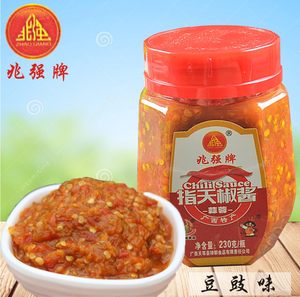 广西兆强牌指天椒酱230g 酸梅味天等辣椒酱调