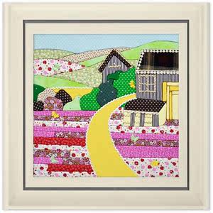 class=h>布贴 /span>画材料包学校手工教材布嵌画家居装饰成人亲子画