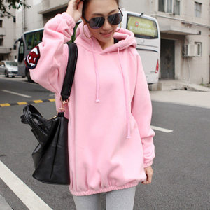 春秋薄款卫衣女学生宽松韩版潮chic小清新连帽