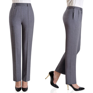 妈妈奶奶宽松长裤老式年开边裤薄侧边开扣 span class=h>女裤 /span>