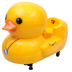 新款大黄鸭儿童摇摇车摇摆机 投币式电动亲子娱乐电玩设备厂家