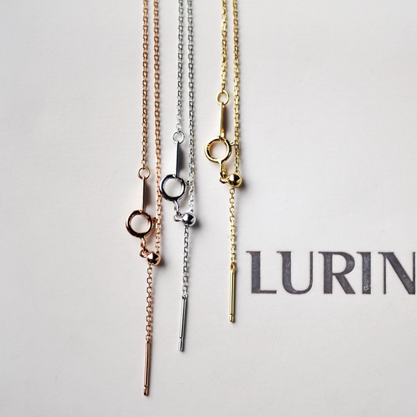 『薇家』日本进口工艺 45cm内可调节长度 万_能针式调节18k项链