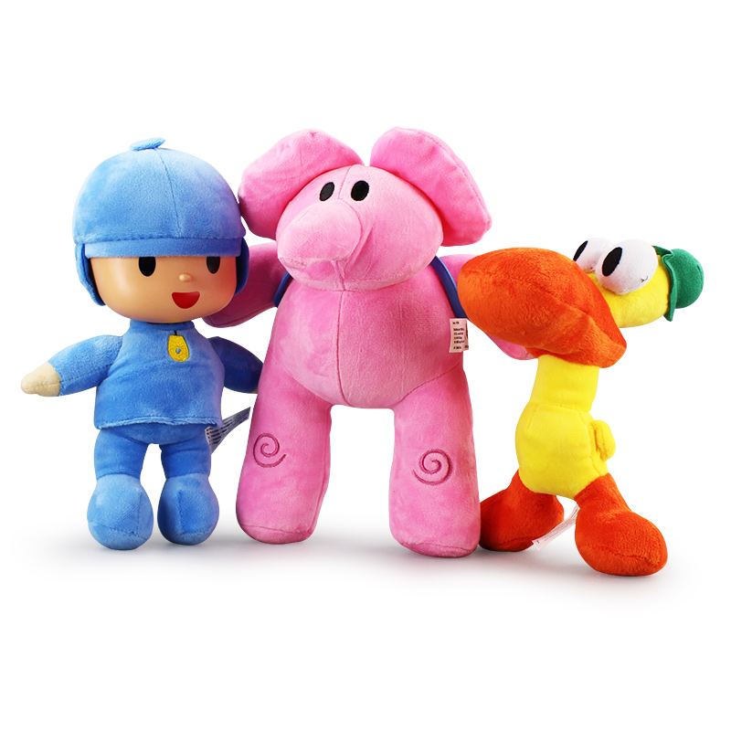 萬代pocoyo zinkia 小p優優 毛絨娃娃玩具公仔 我是優優大象巴託