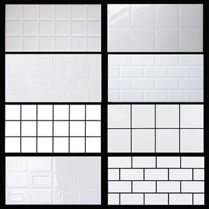 方块白砖釉面砖北欧卫生间厨房墙砖300x600白色瓷片砖面包砖瓷砖