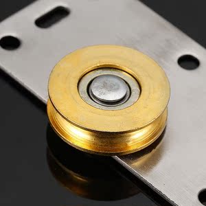 趟门轮家具轮不锈钢黄铜凹型轮滑轮 span class=h>平移门 /span>衣