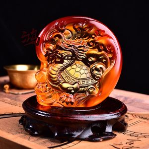 开光2019猪年属猴龙龟保泰琉璃摆件家居店铺装饰品摆设