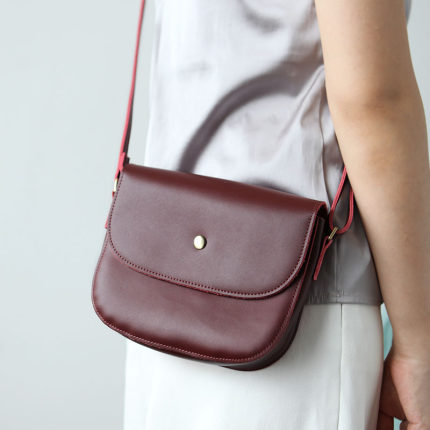 原创女式牛皮小挎包 女包迷你斜挎包单肩包真皮日系文艺小包包b08