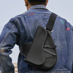 d家马鞍包19年新款saddle bag man男款单肩斜跨胸包腰包