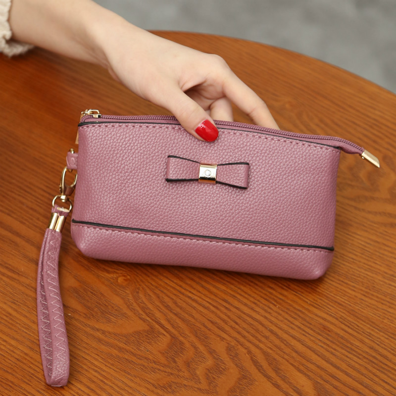 手包女2017新款手拿包女士长款钱包日韩拉链手机包迷你可爱零钱包