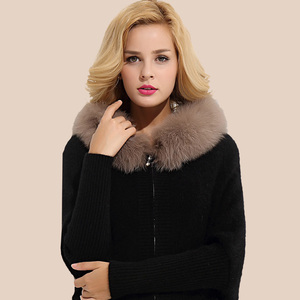 【狐狸毛领羊绒大衣女短款图片】狐狸毛领羊绒大衣女短款图片大全_好