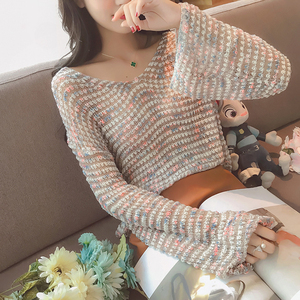 毛衣女冬圆领小清新图片