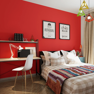 红色主题策划寝室图片