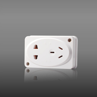 正品公牛明装单插座10a五孔墙壁5眼接线板220v单相二三插孔gn-z4