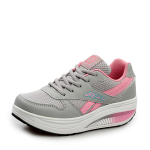 贝奇新款时尚女鞋正品休闲运动单鞋松糕软厚底女士摇摇摆减肥鞋子