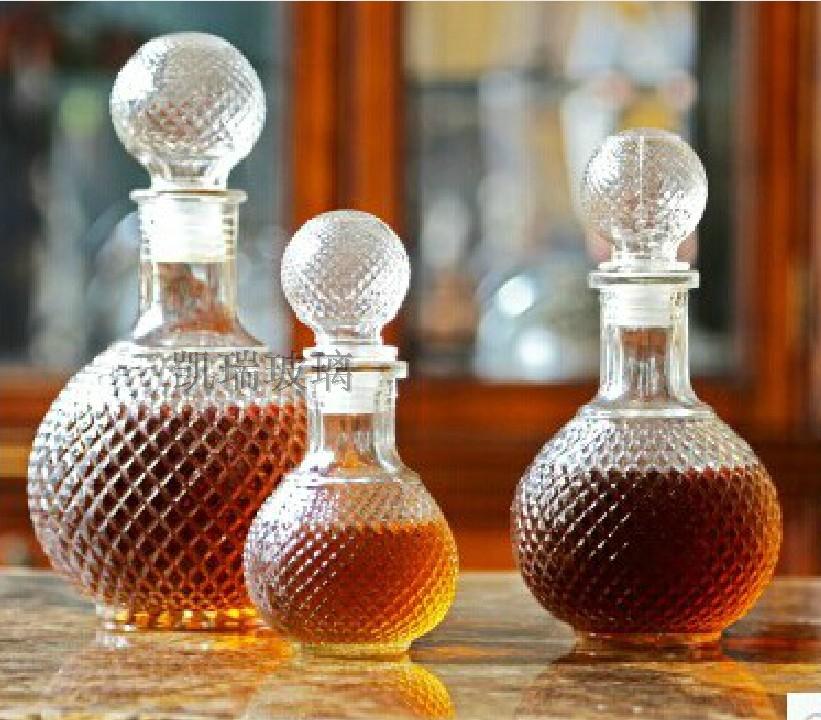 促销地球密封玻璃瓶红酒瓶醒酒器葡萄酒瓶 玻璃自酿酒容器装饰