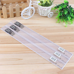 得力文具 50cm透明尺子 50厘米长直尺 塑料 绘图尺 6250 办公用品