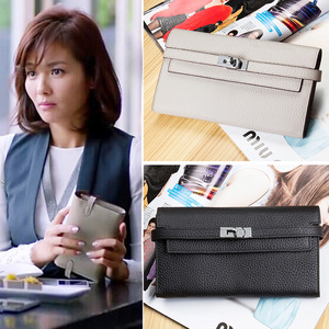 欢乐颂安迪刘涛同款真皮女士钱 span class=h>包 /span>大容量头层