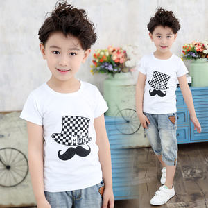 定制儿童纯棉t恤短袖文化衫手绘幼儿园广告衫