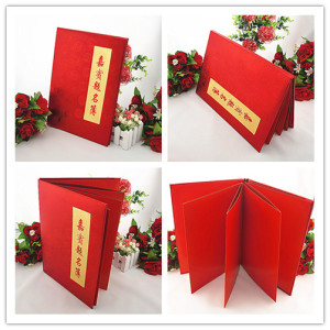 结婚庆用品签到本婚礼签到金笔 span class=h>嘉宾 /span>提名册记账