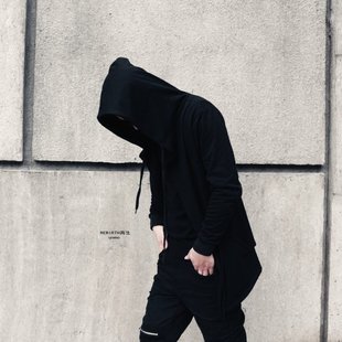 暗黑者darker巫师帽开衫卫衣大帽子大码男女嘻哈长袖披风春装外套