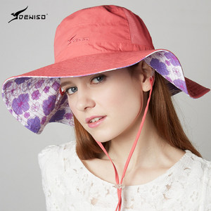丹尼索帽子女士春夏防晒防紫外线大盆帽两面戴 span class=h>遮阳帽 