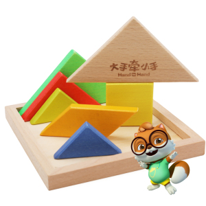 只松鼠 /span>智力儿童拼图玩具2-3-4-5-6岁男女孩益智七巧板宝宝拼板