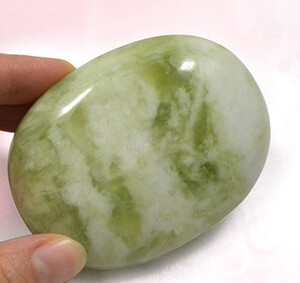 spa能量石 养生天然橄榄玉石 天然按摩石  span class=h>精油 /span>