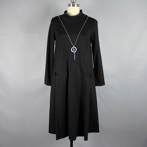 鑫慕芭莎/伊蕾珂m18q-737秋冬新款2018时尚气质宽松裙打底连衣裙